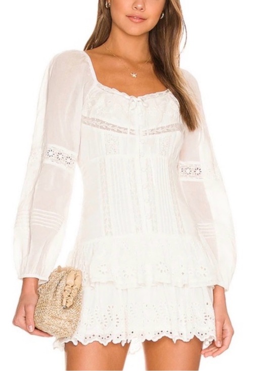 LoveShackFancy Dresses & Skirts - LoveShackFancy  Lace-Trim Dress